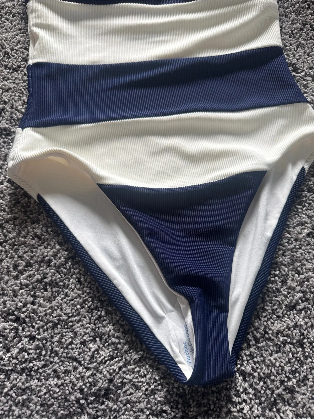Beach Riot Calista One Piece Ultramarine Stripe, Size Small, $168